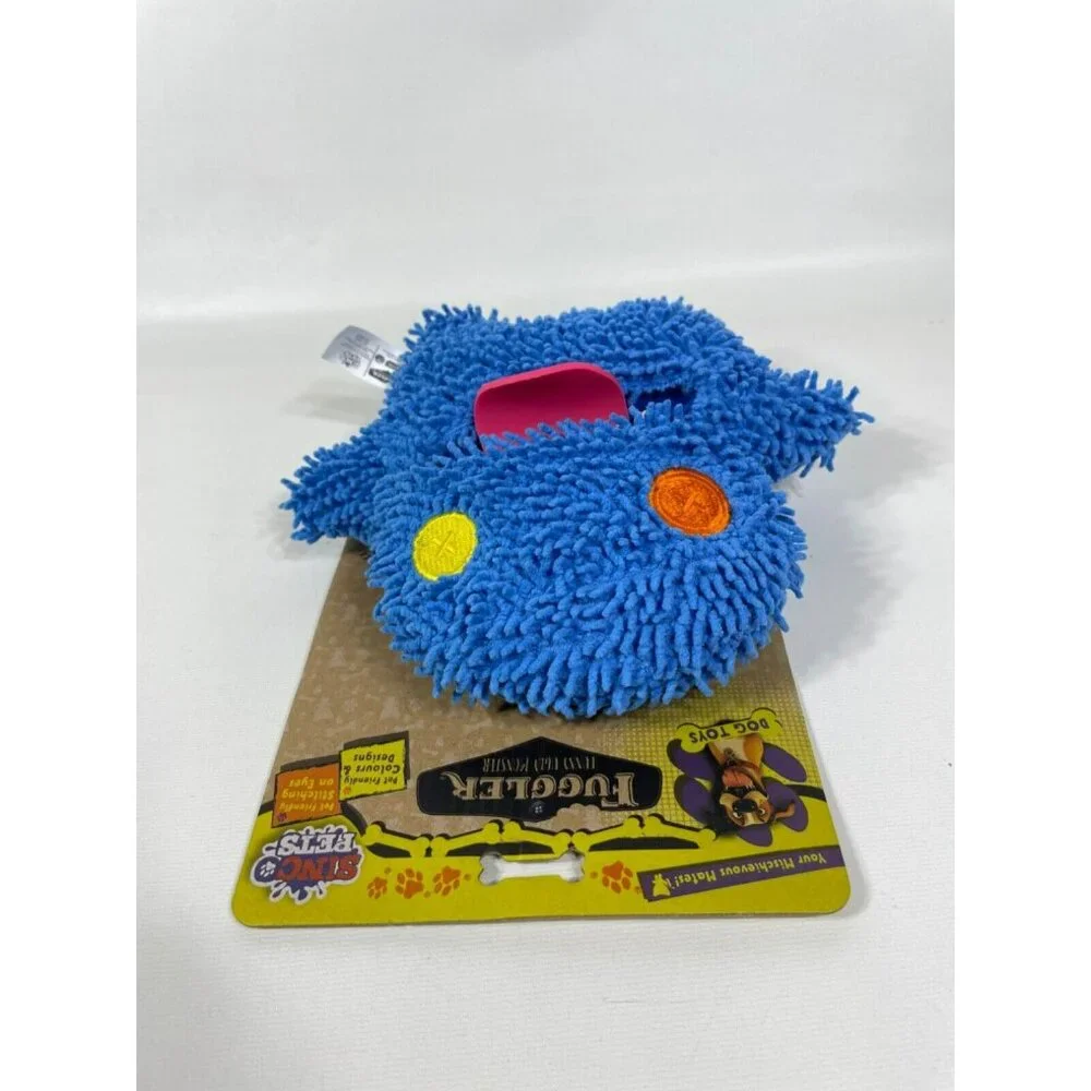 Fuggler Funny Ugly Monsters OOGA BOOGAH Dog Toy Crinkle & Squeak Blue